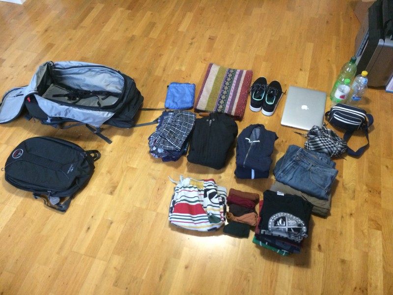 Felix' erster Packversuch