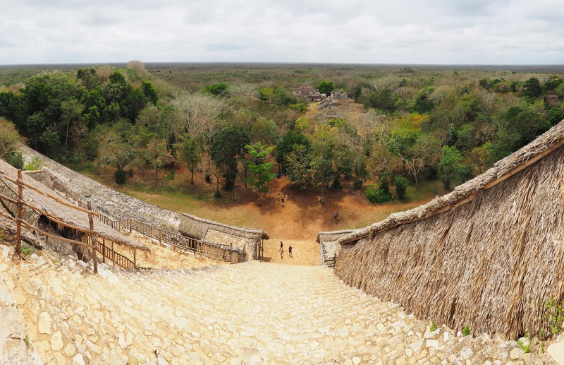 Ek Balam - Ausblick vom höchsten Tempel