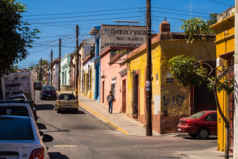 Durch die Strassen Oaxacas